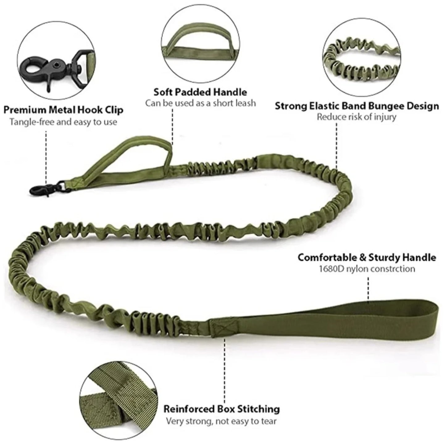 2-In-1 Dog Collar with Retractable Leash for Walking & Training