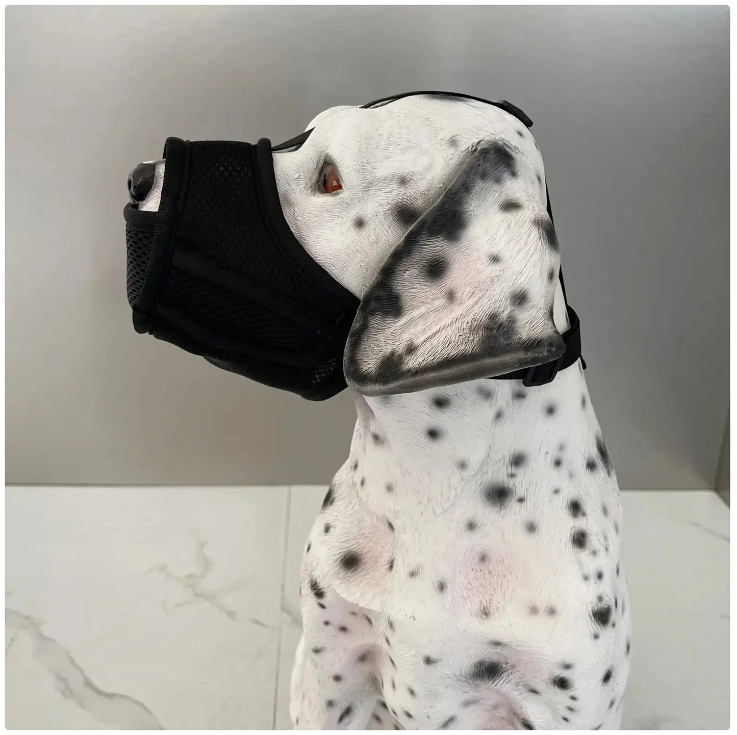 Breathable Mesh Dog Muzzle - 3 Colors (Black/Blue/Gray) for Safe Walks