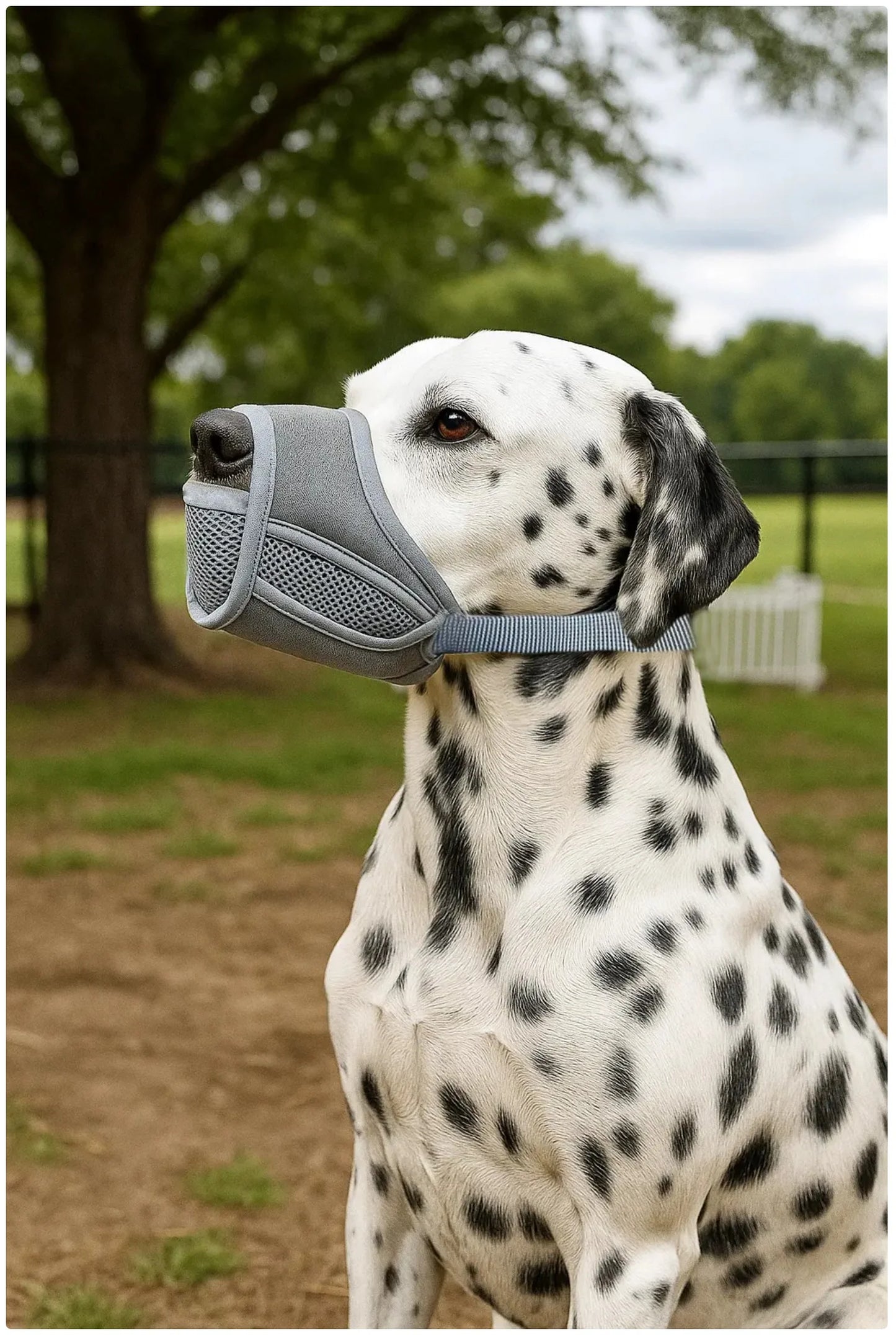 Breathable Mesh Dog Muzzle - 3 Colors (Black/Blue/Gray) for Safe Walks