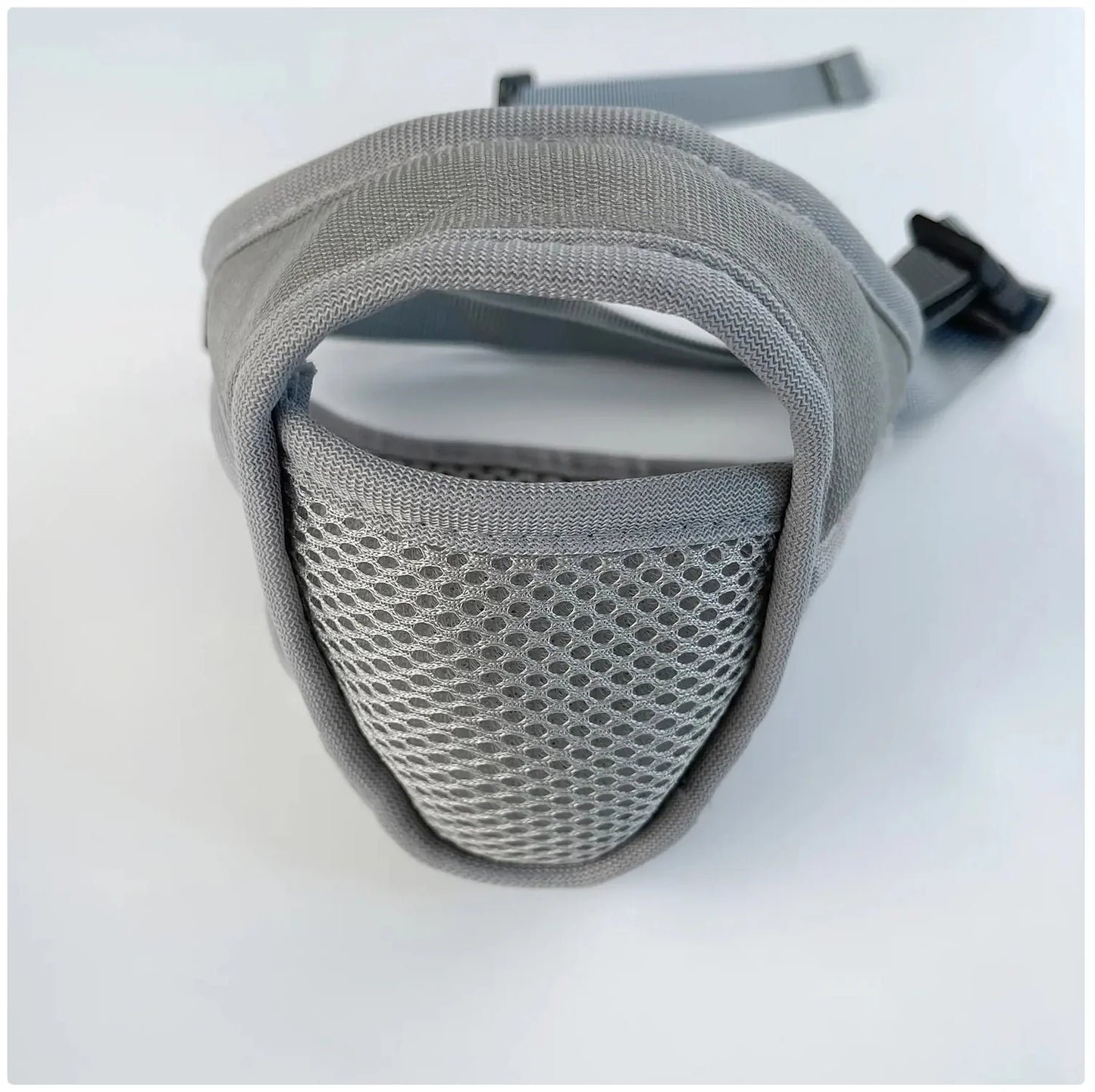 Breathable Mesh Dog Muzzle - 3 Colors (Black/Blue/Gray) for Safe Walks