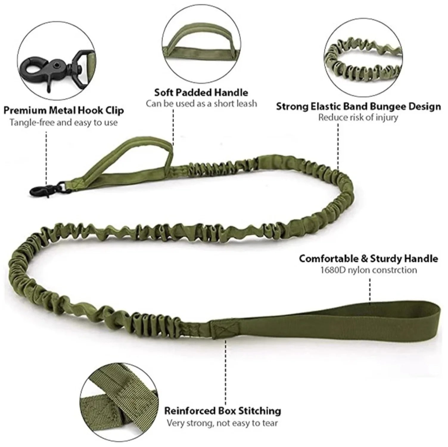 2-In-1 Dog Collar with Retractable Leash for Walking & Training