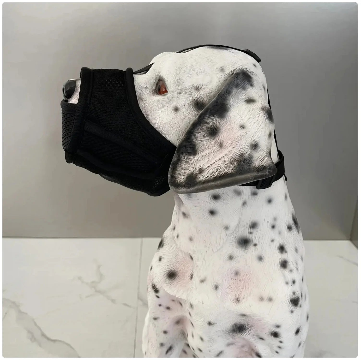 Breathable Mesh Dog Muzzle - 3 Colors (Black/Blue/Gray) for Safe Walks